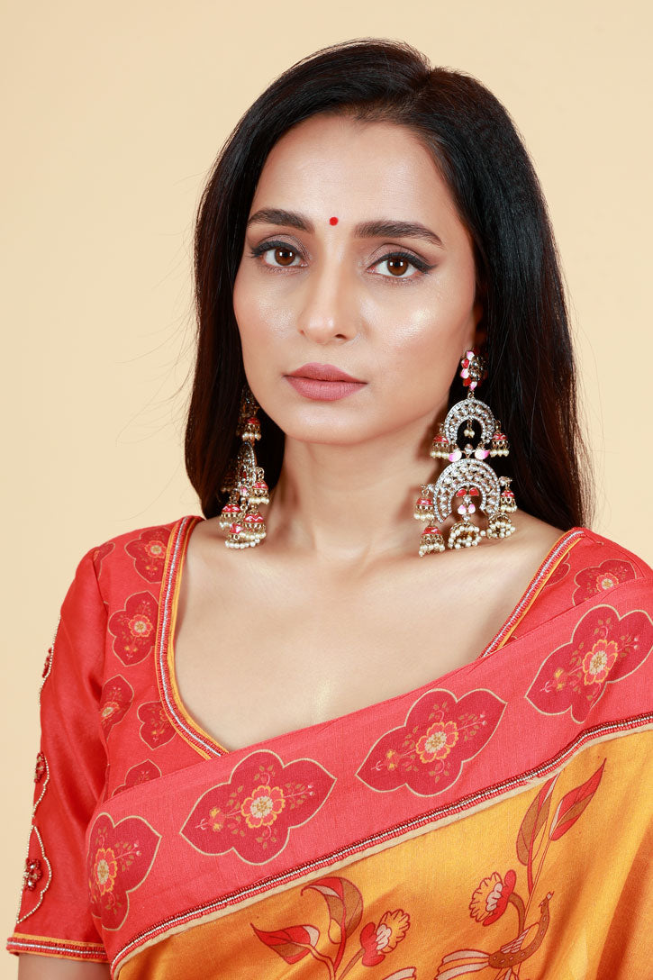Kusum red blouse
