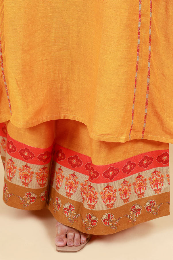 RASALA HALDI KURTA PALAZZO SET ( set of 2 )