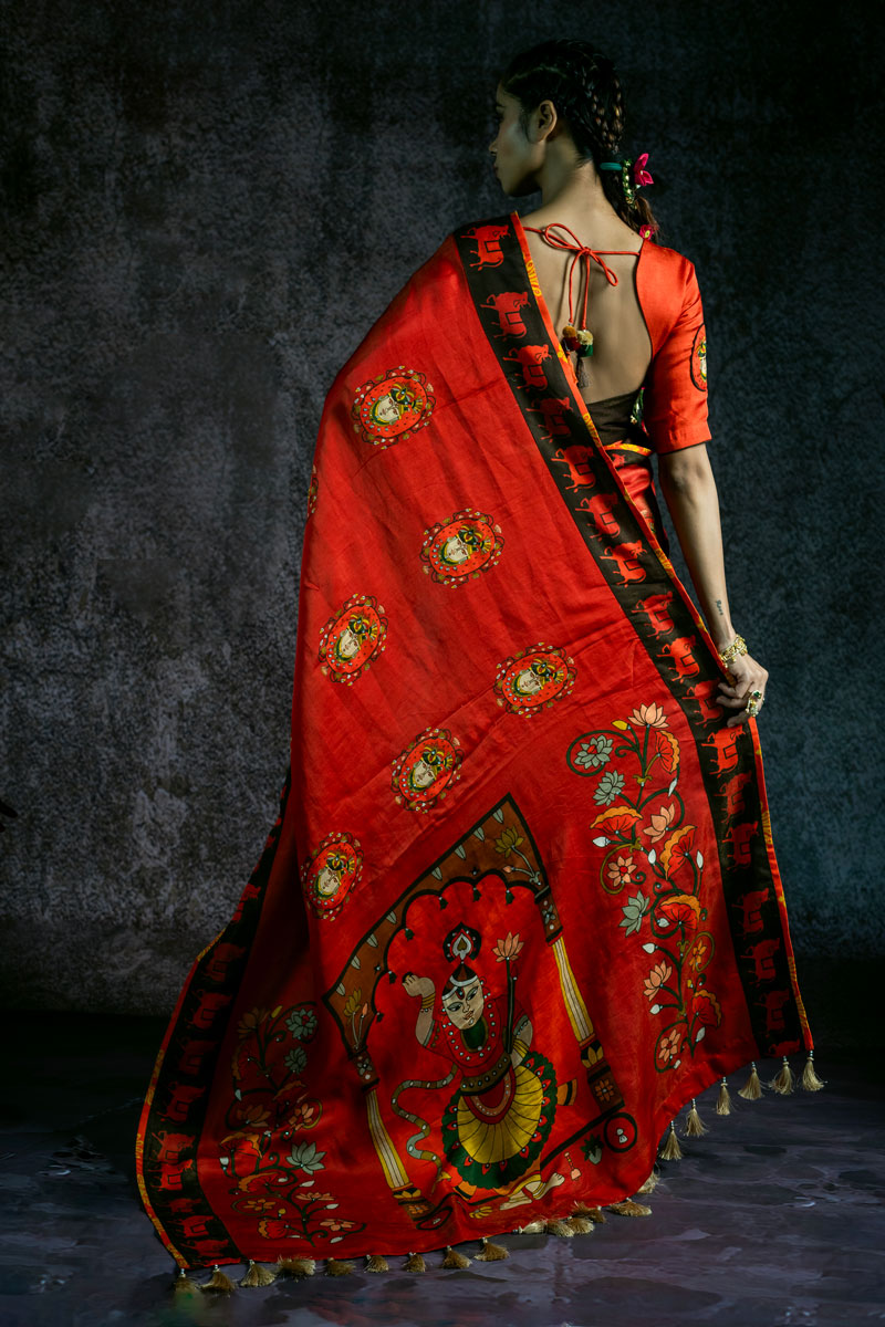 Metallic Sunset Shrinathji blouse