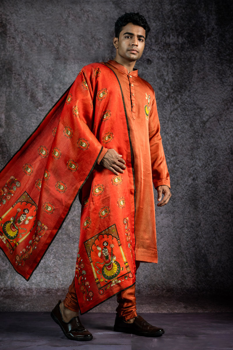 DARSHAN SET OF 3 ( KURTA + CHURIDAR + STOLE )