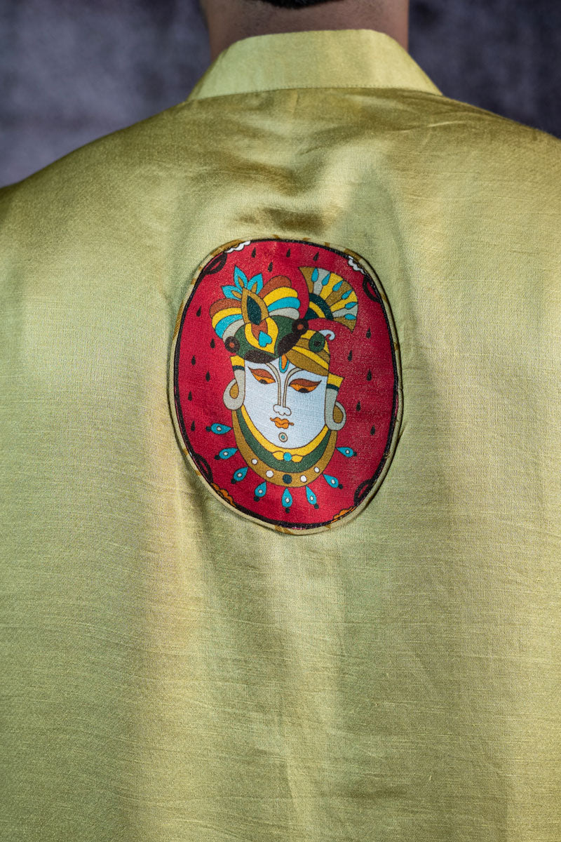 PISTA METALLIC SET OF 2 ( KURTA + CHURIDAR )