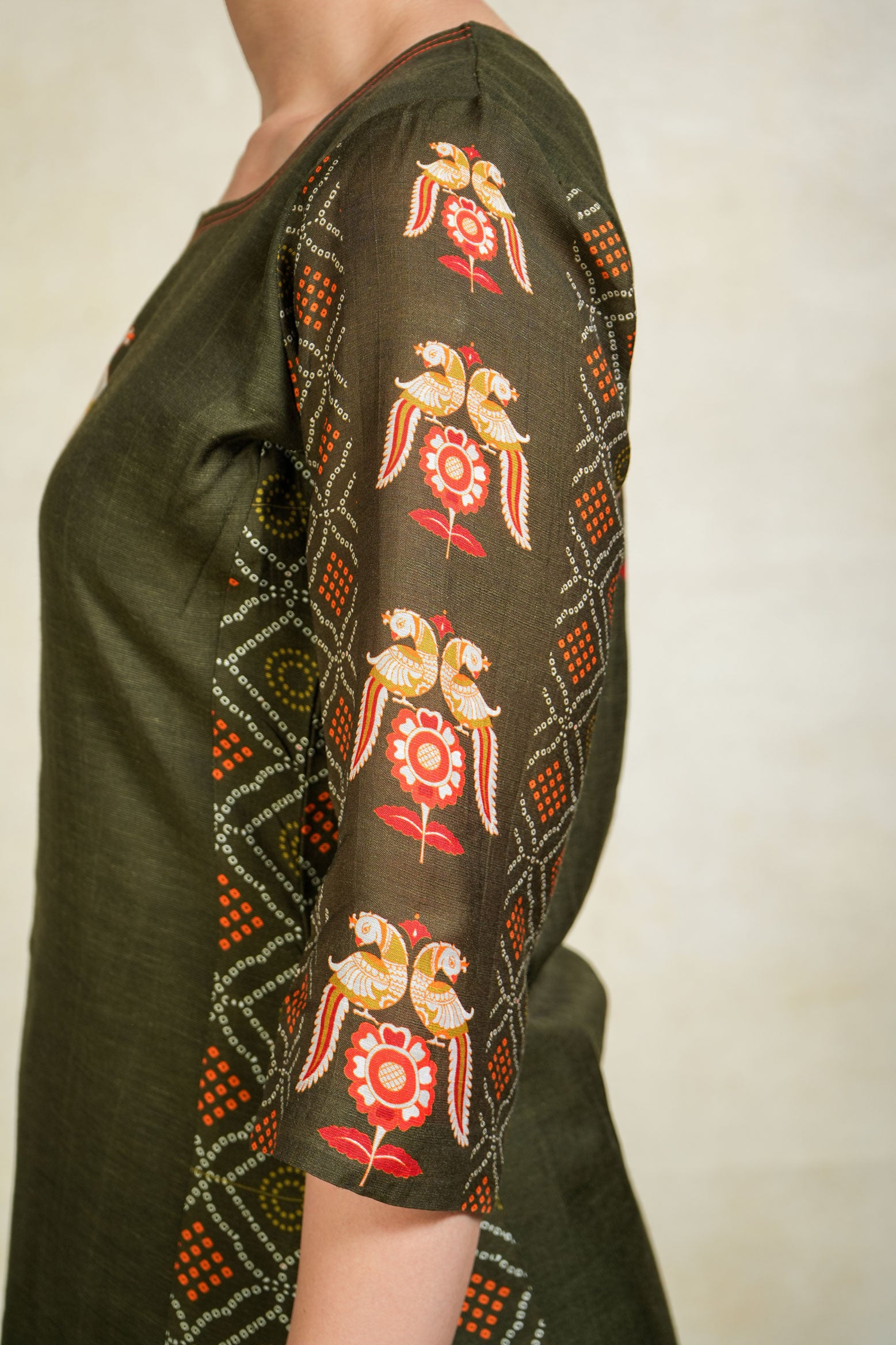 Kapila green set of 2 ( kurta + palazzo )
