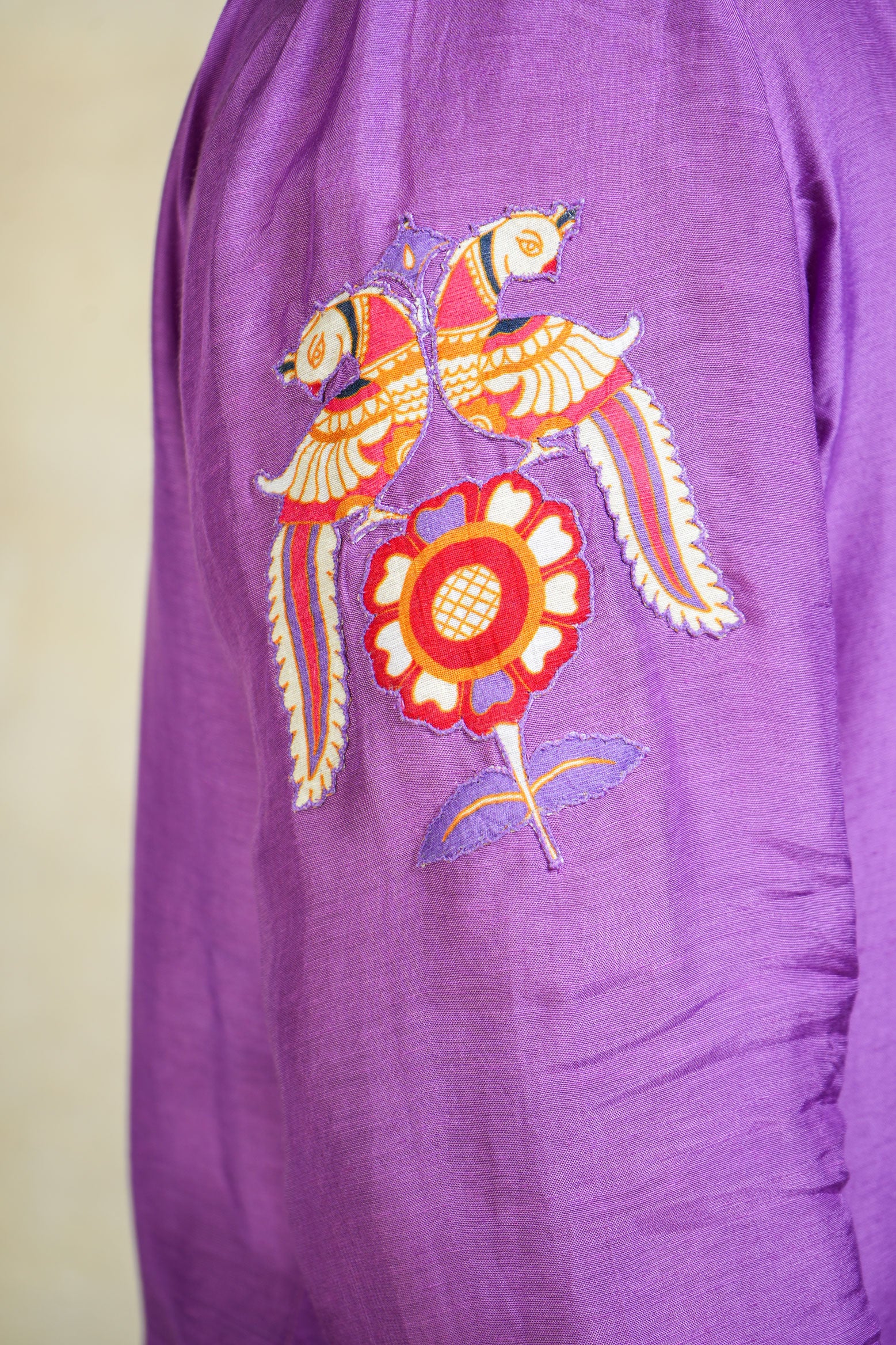 Gajraj lavender kurta + churidar + jacket (set of 3)