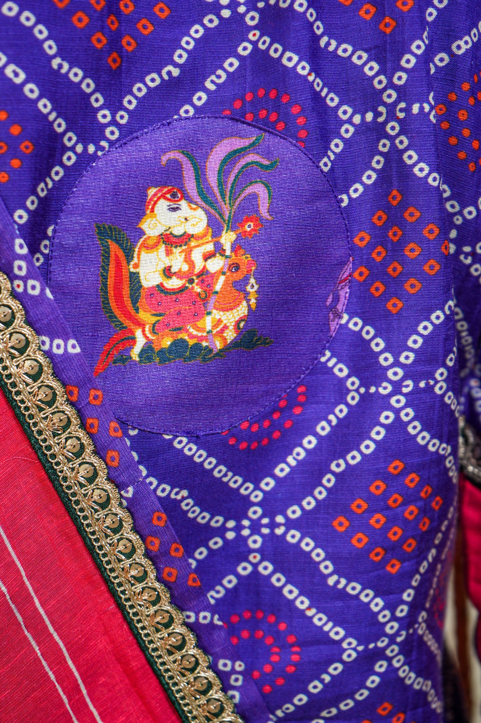Siddhi purple salwar + kurta (set of 2)