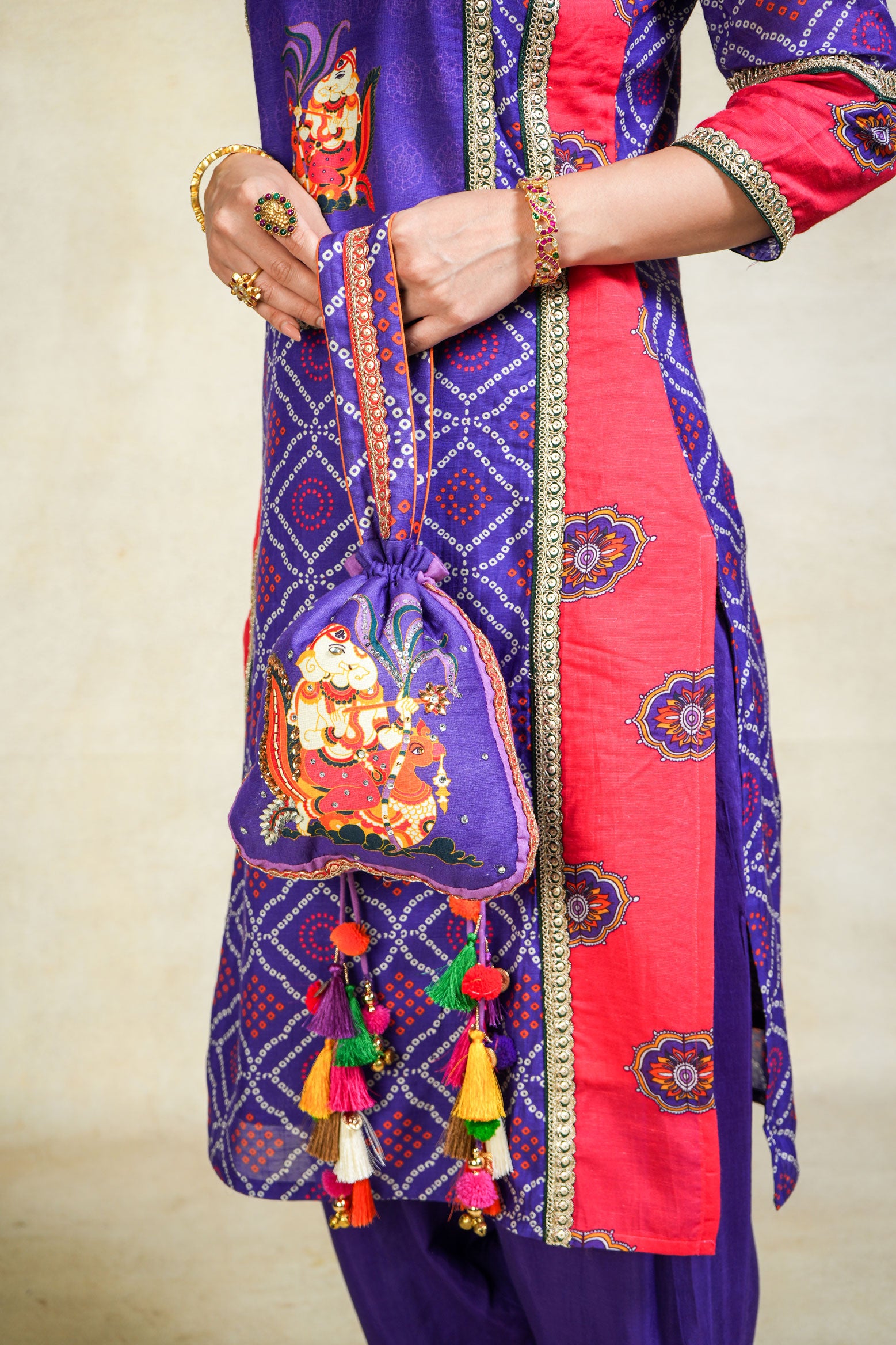 GAJANAN PURPLE POTLI
