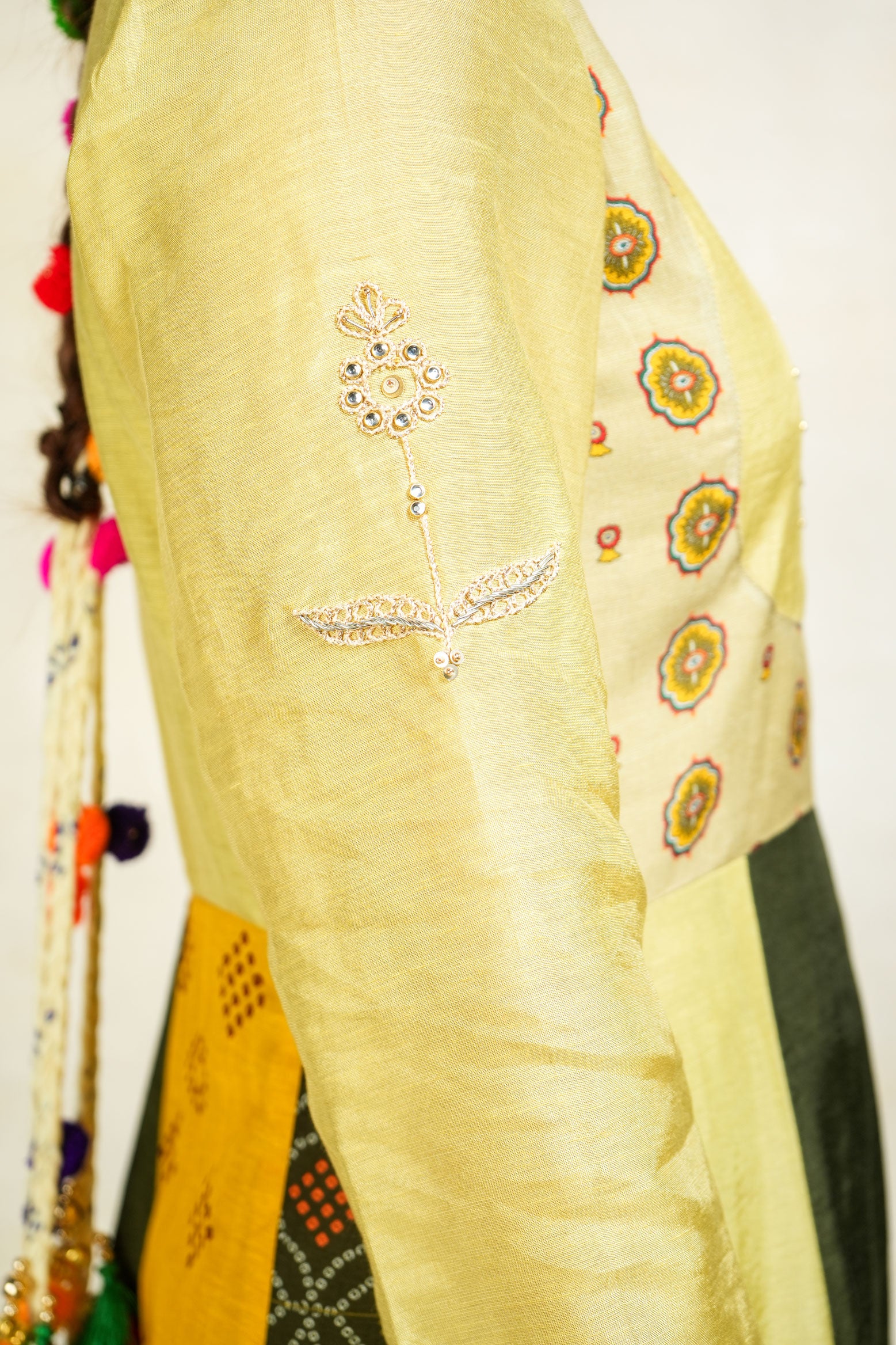 Varenya pista anarkali + churirdar + dupatta (set of 3)