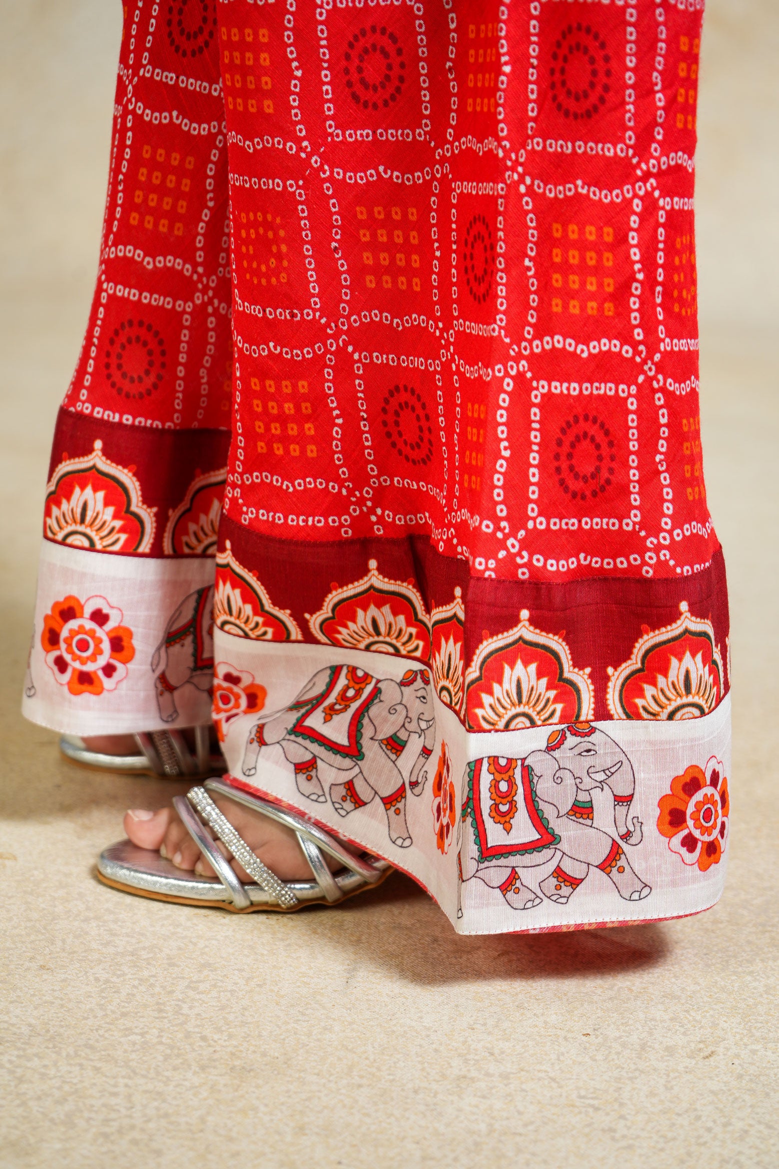 Mushak red sharara + top set (set of 2)