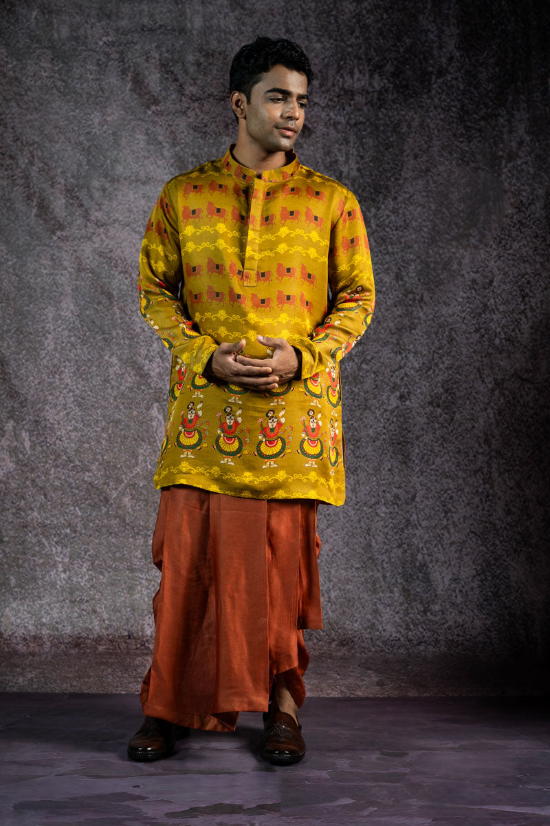 SHRINATHJI DARBAR SET OF 2 ( KURTA + DHOTI )