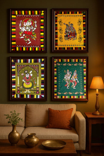 Shrinathji Fabric wall art