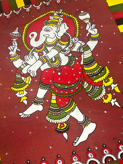 Natya Ganesh Fabric wall art