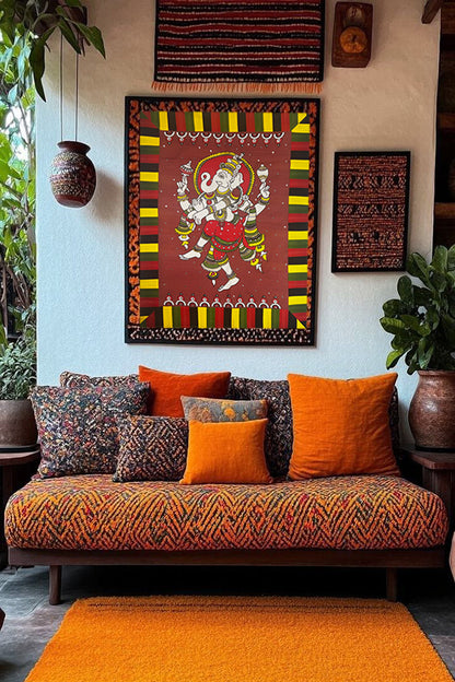 Natya Ganesh Fabric wall art