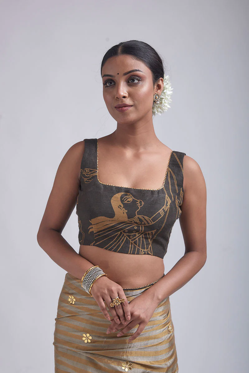 SAKHI CHARCOAL BLOUSE