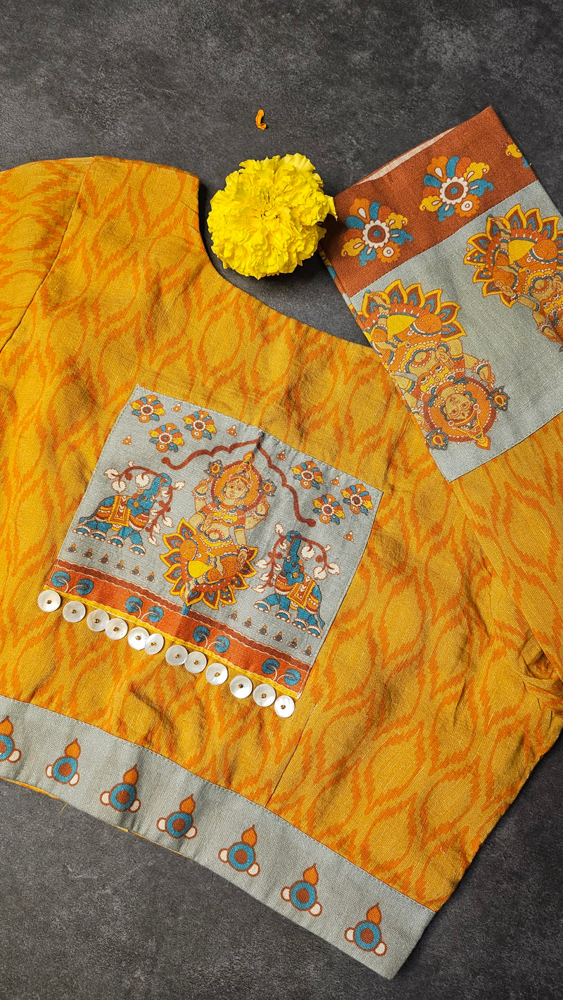 Yellow Saraswati Blouse