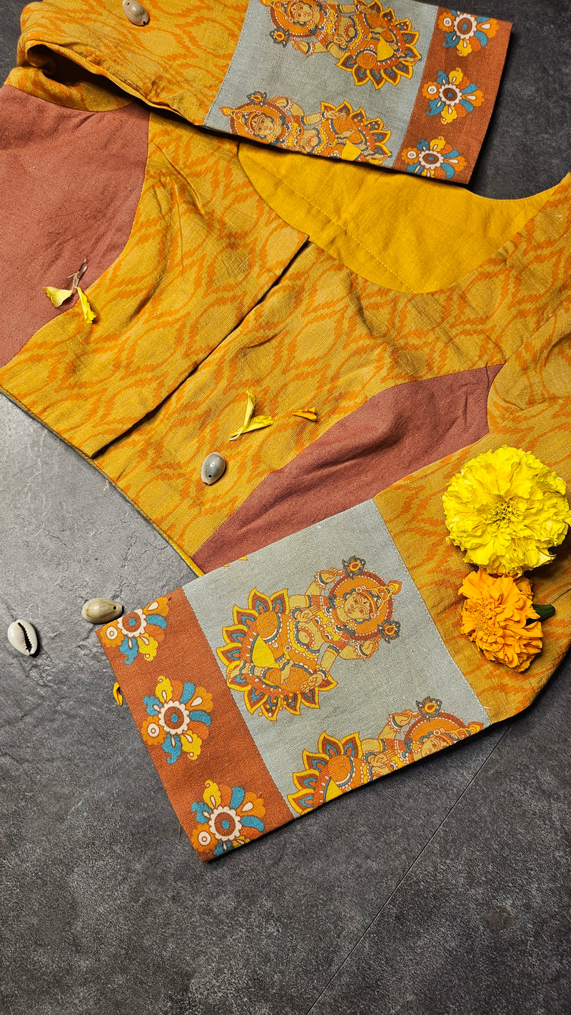 Yellow Saraswati Blouse
