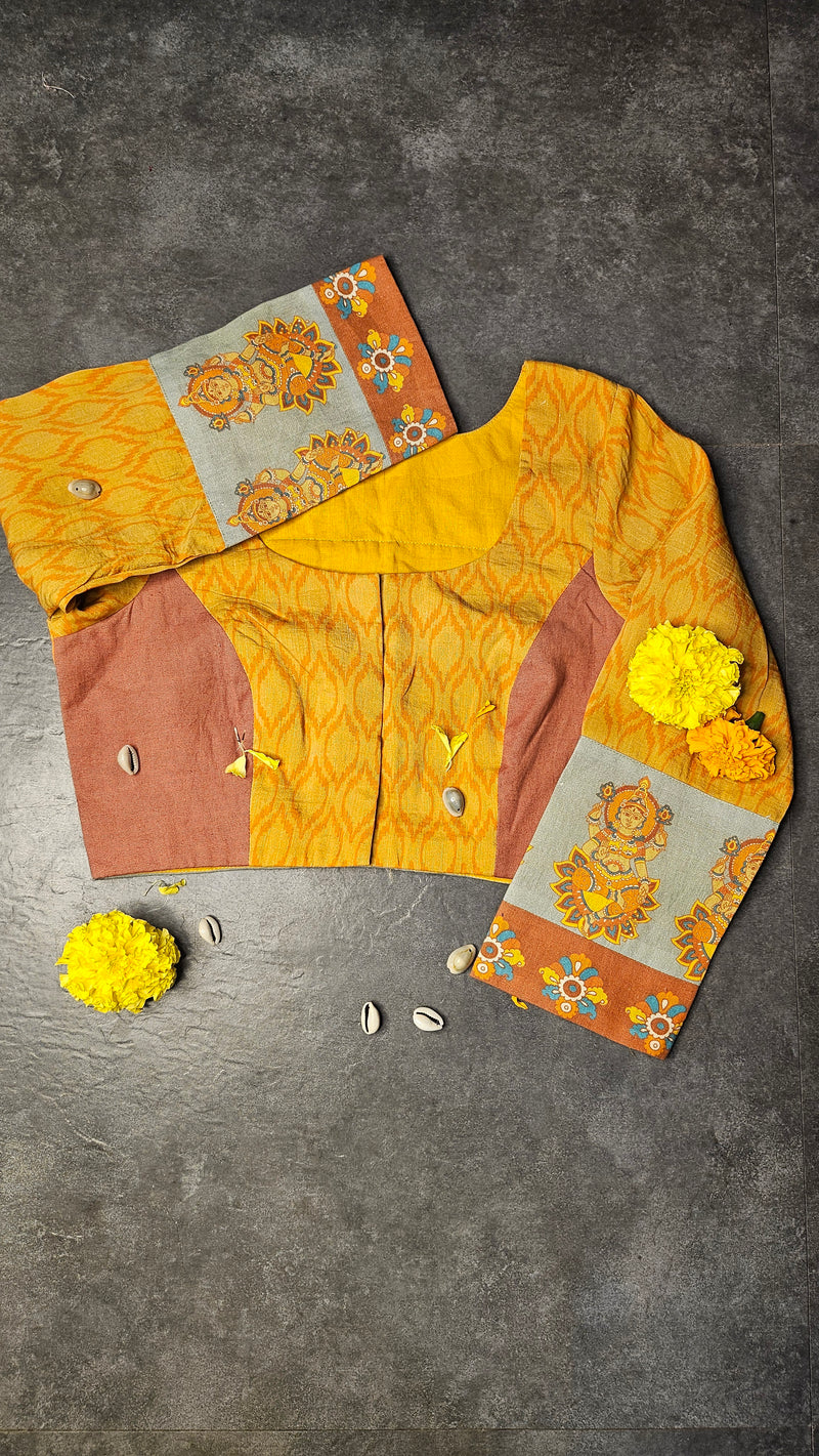Yellow Saraswati Blouse