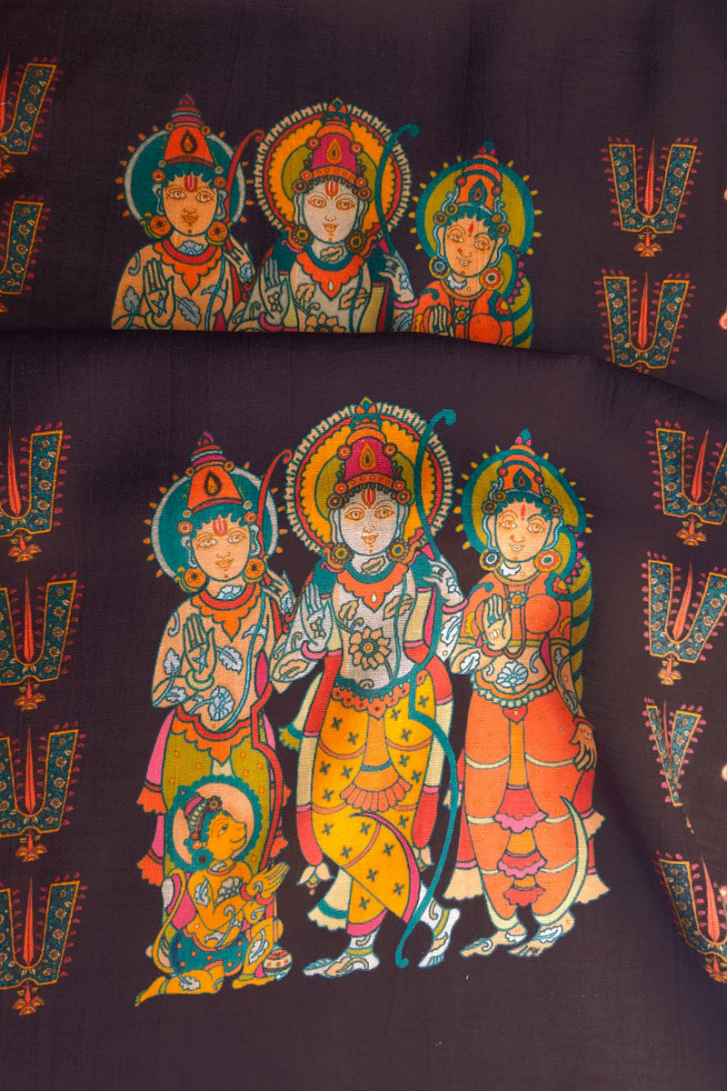 Siya sutra brown fabric