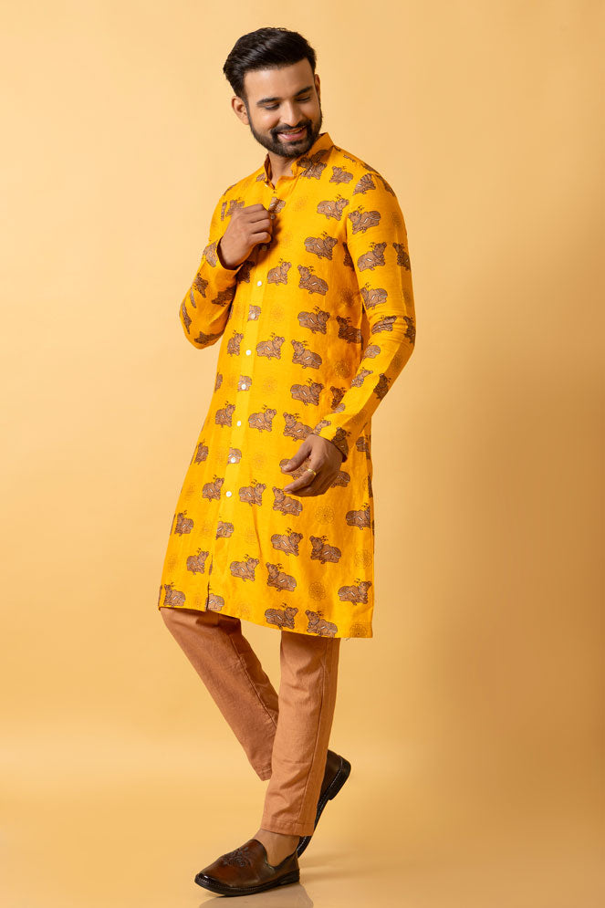 GAUHU KURTA + PANT SET