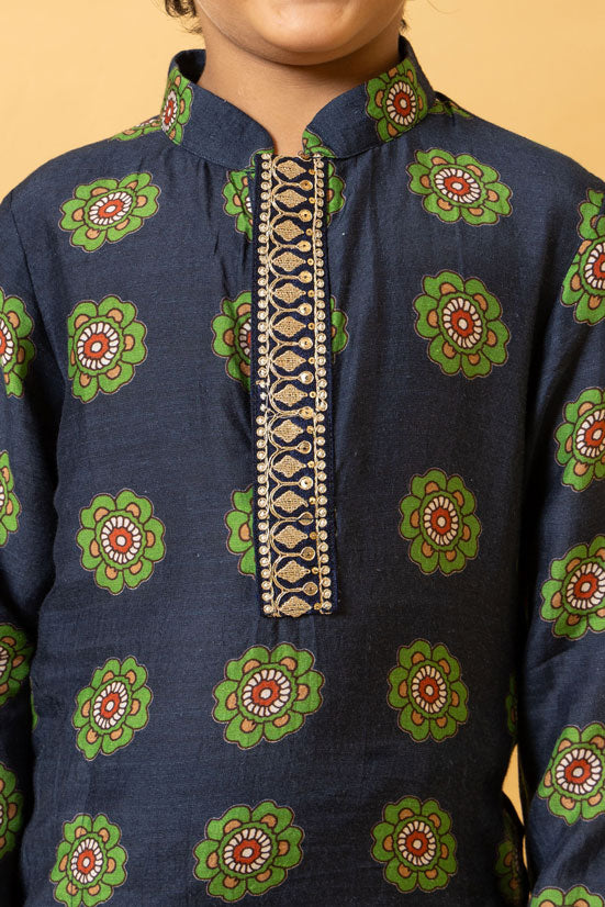 NEEL KURTA + CHURIDAR SET