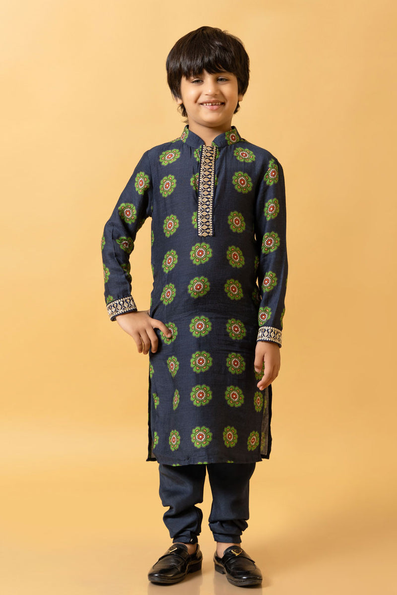 NEEL KURTA + CHURIDAR SET