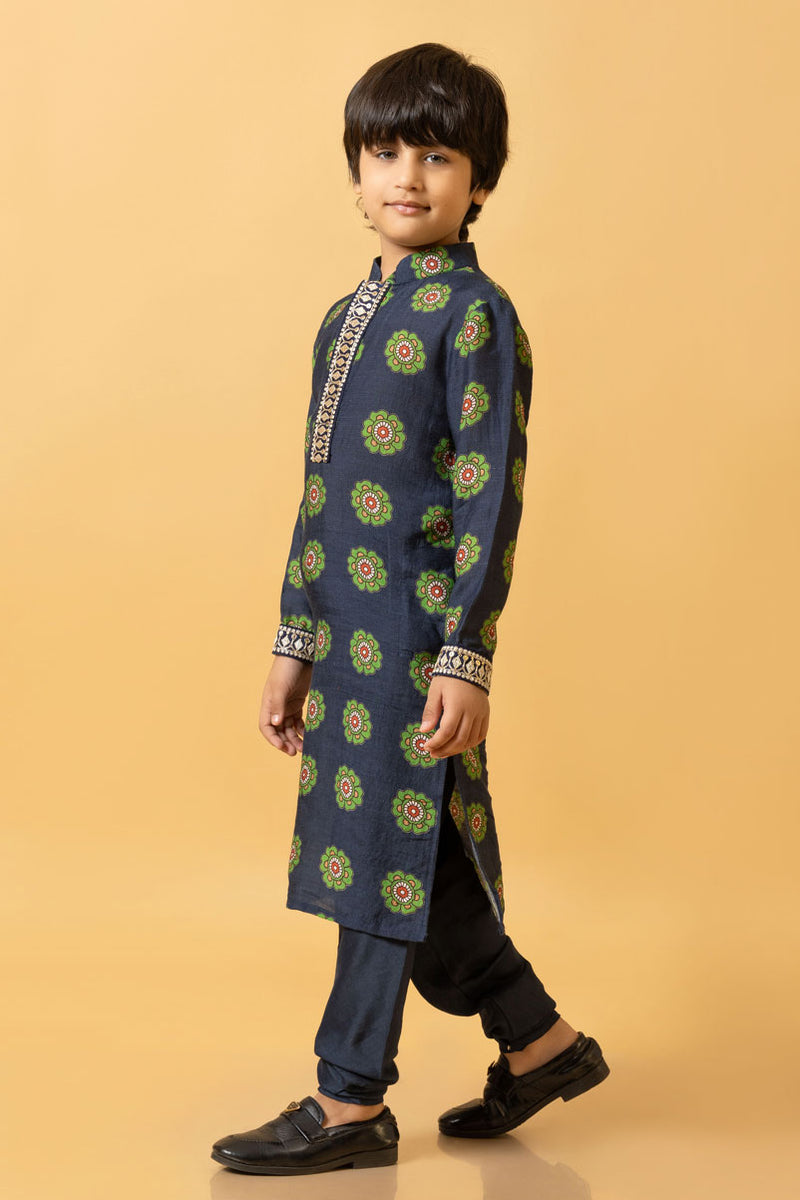 NEEL KURTA + CHURIDAR SET