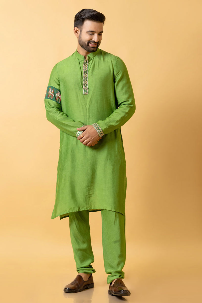 HIRAVA KURTA + CHURIDAR SET (set of 2)