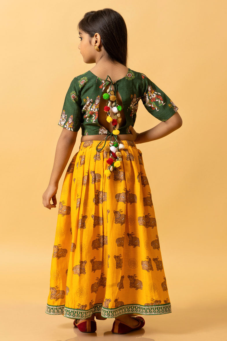 LASYA SHIV-PARVATI LEHENGA  SET GIRL( skirt + dupatta + blouse)
