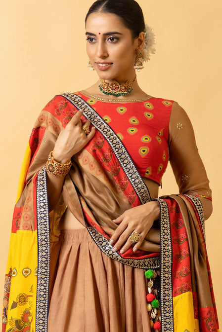 RAS LILA KRISHNA-RADHA LEHENGA ( SET OF 3)