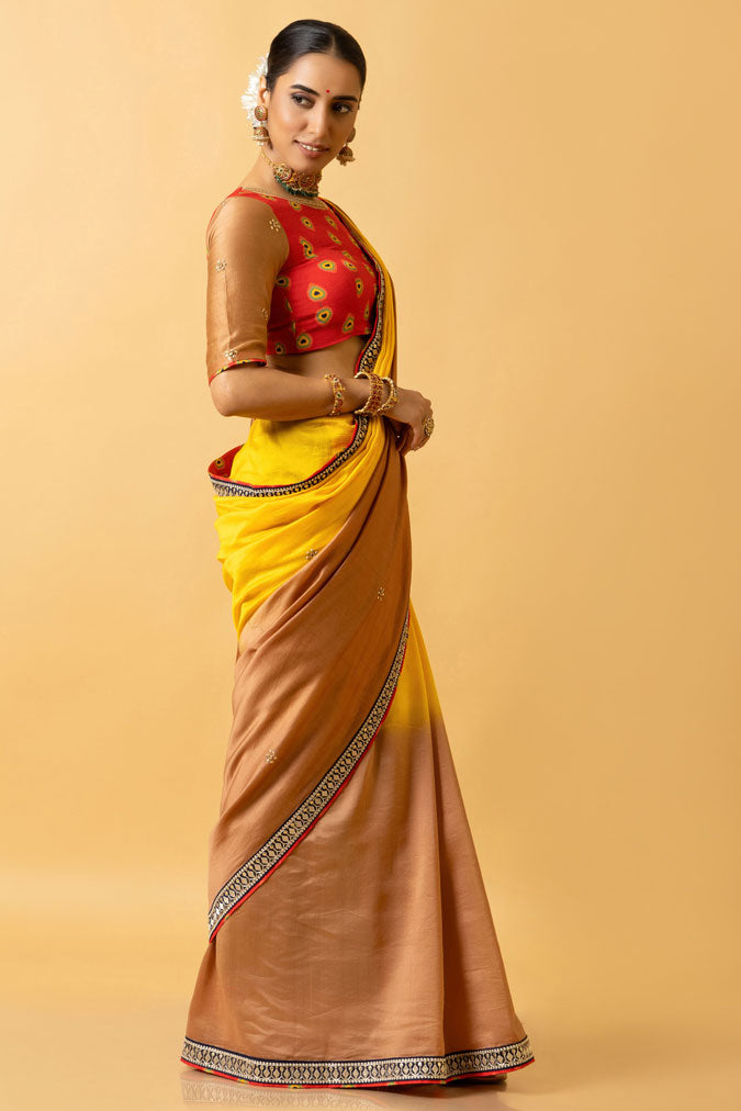HALDI SHADED SAREE
