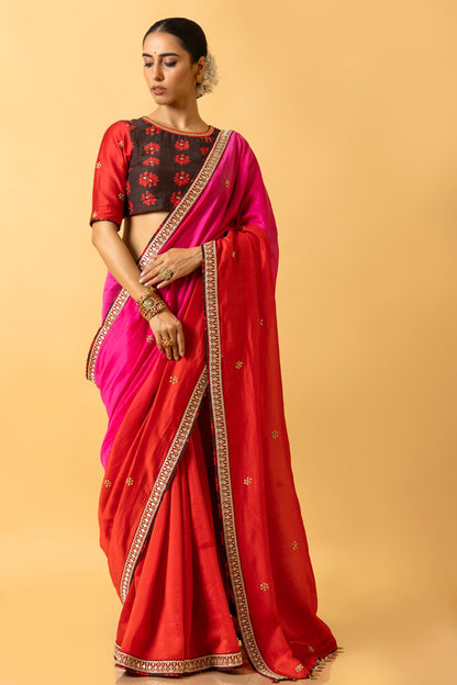 GULAL SHADED SAREE