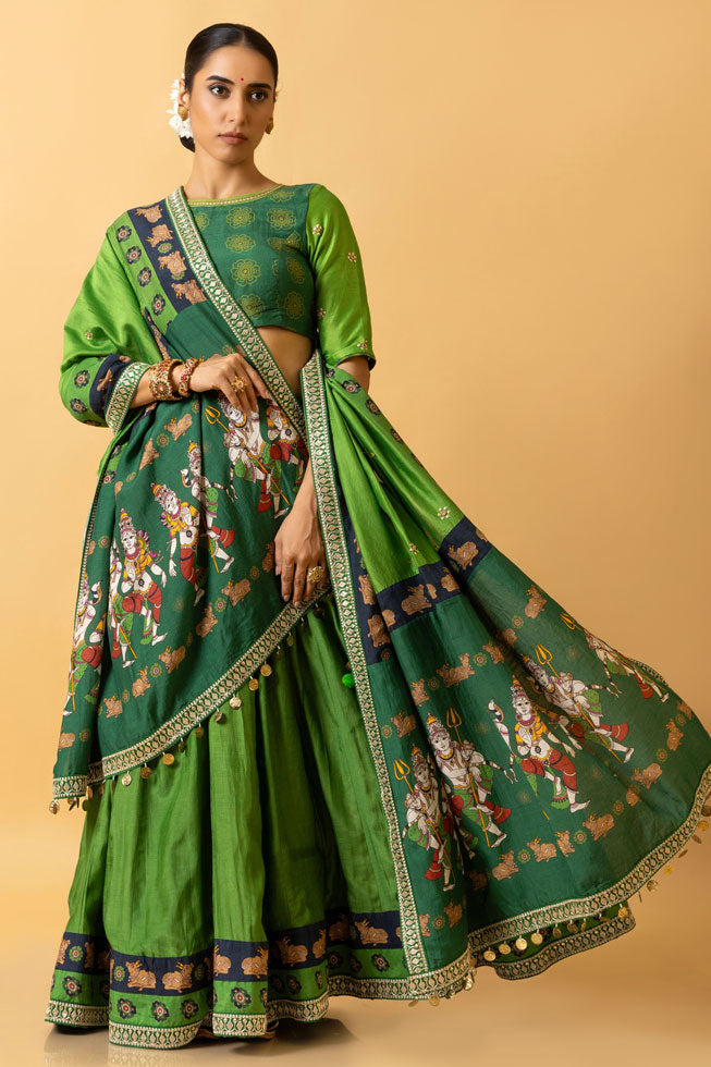 LASYA SHIV-PARVATI LEHENGA ( SET OF 3)