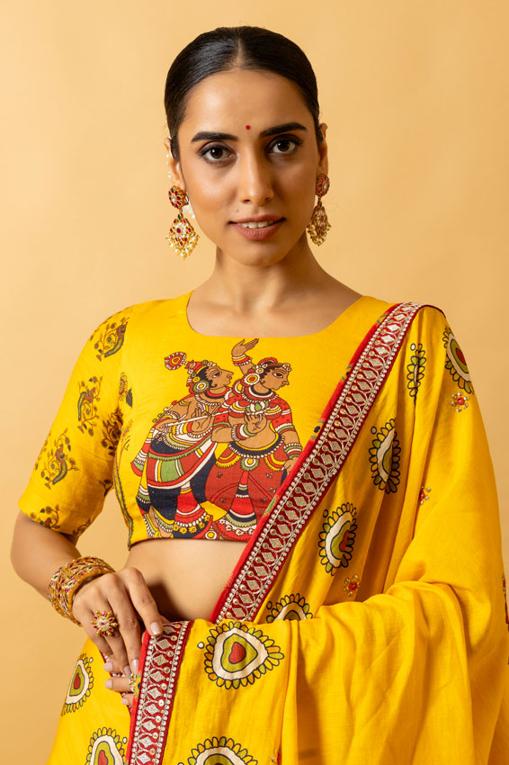 RAS LILA RADHA-KRISHNA SAREE