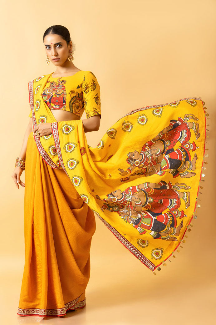 RAS LILA RADHA-KRISHNA SAREE