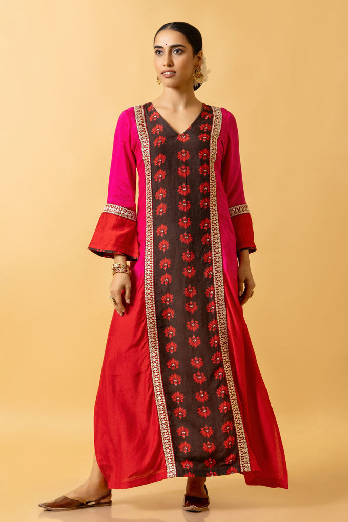 GULAL SHADED KAFTAN DRESS