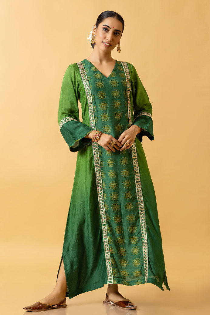 HIRAVA SHADED KAFTAN DRESS