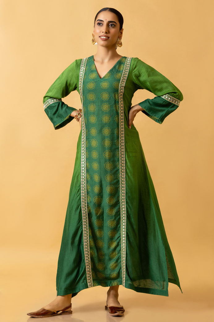 HIRAVA SHADED KAFTAN DRESS