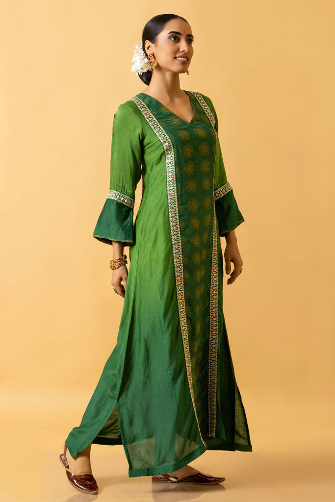 HIRAVA SHADED KAFTAN DRESS