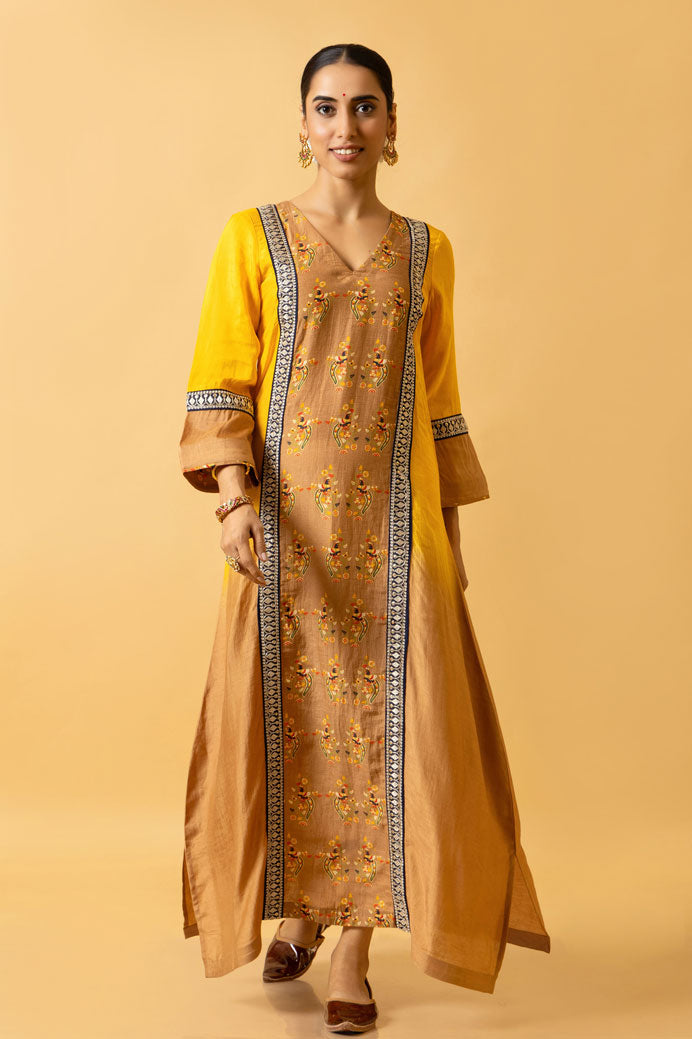 HALDI SHADED KAFTAN DRESS