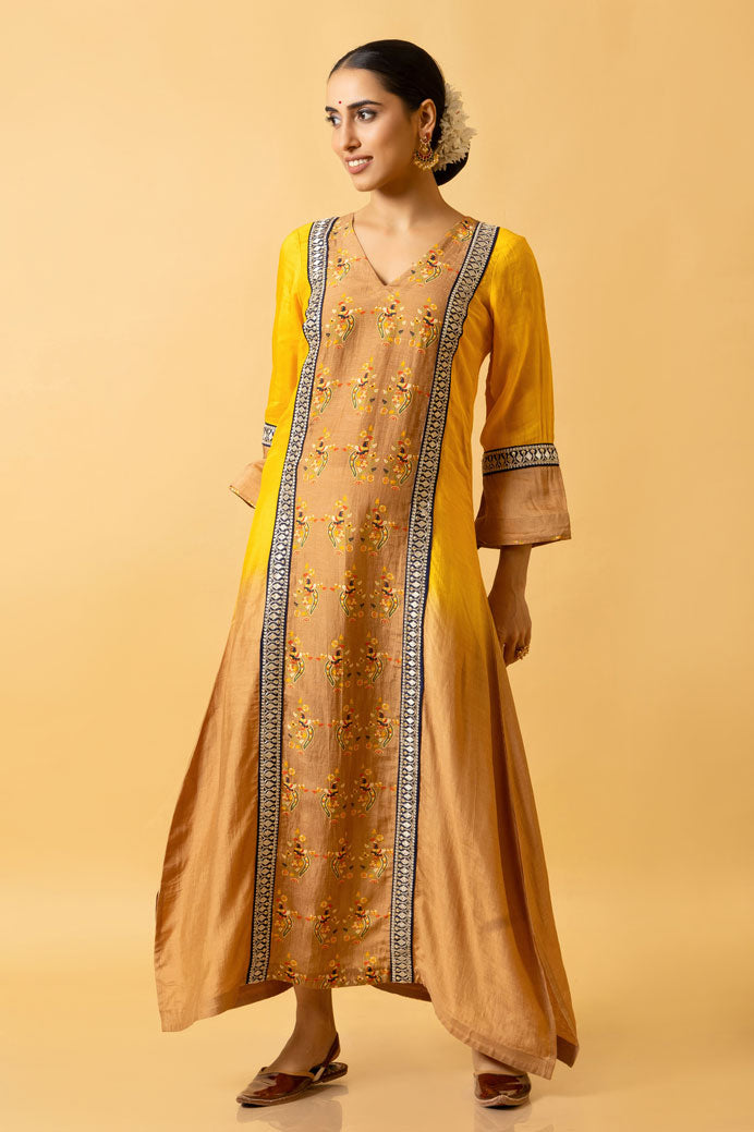 HALDI SHADED KAFTAN DRESS