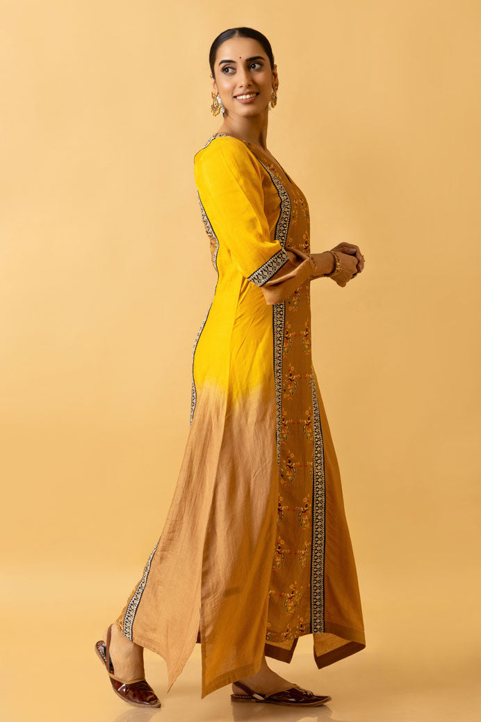 HALDI SHADED KAFTAN DRESS