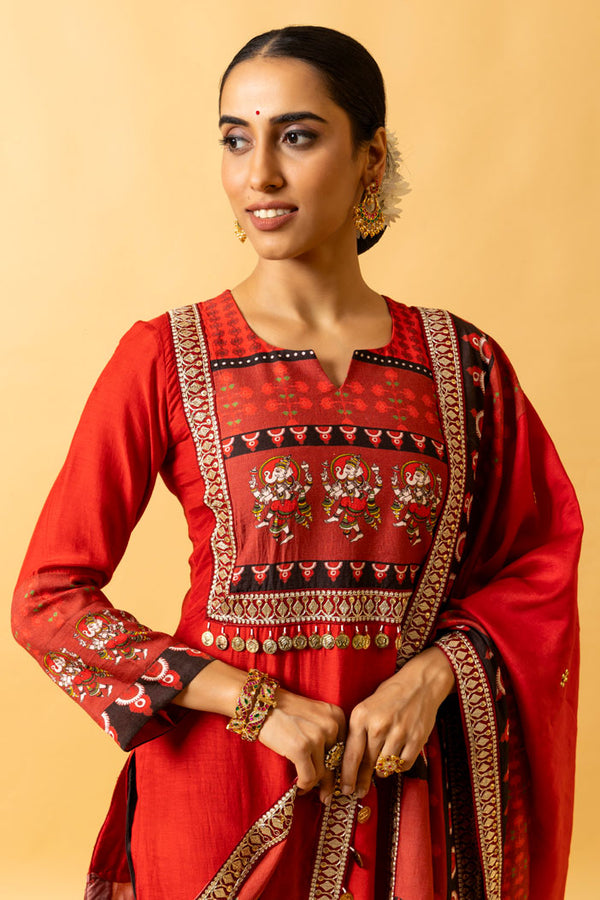 NATYA GANAPATI KURTA PANT SET