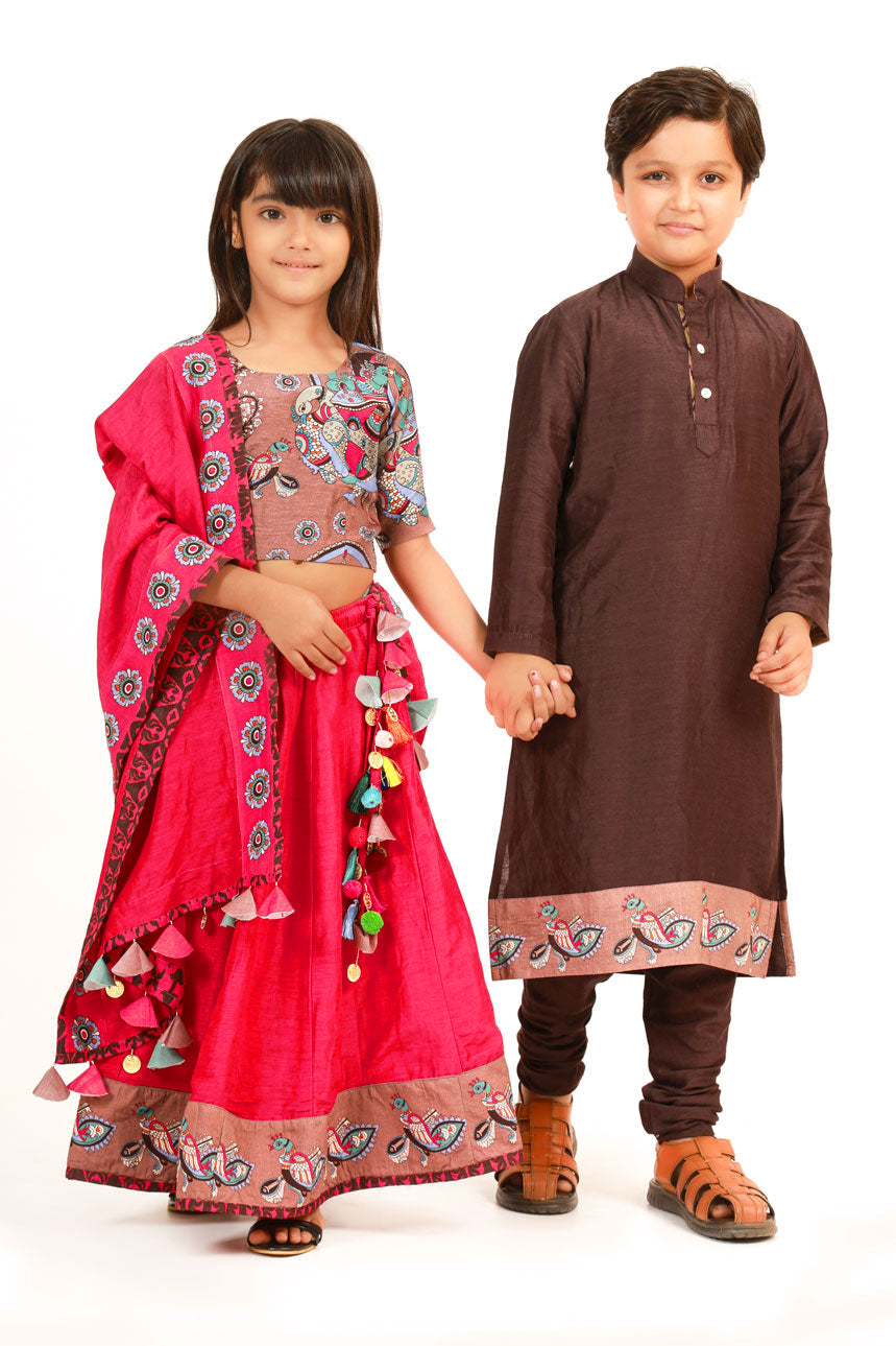 Mahamaya Lehenga Set (Girl)