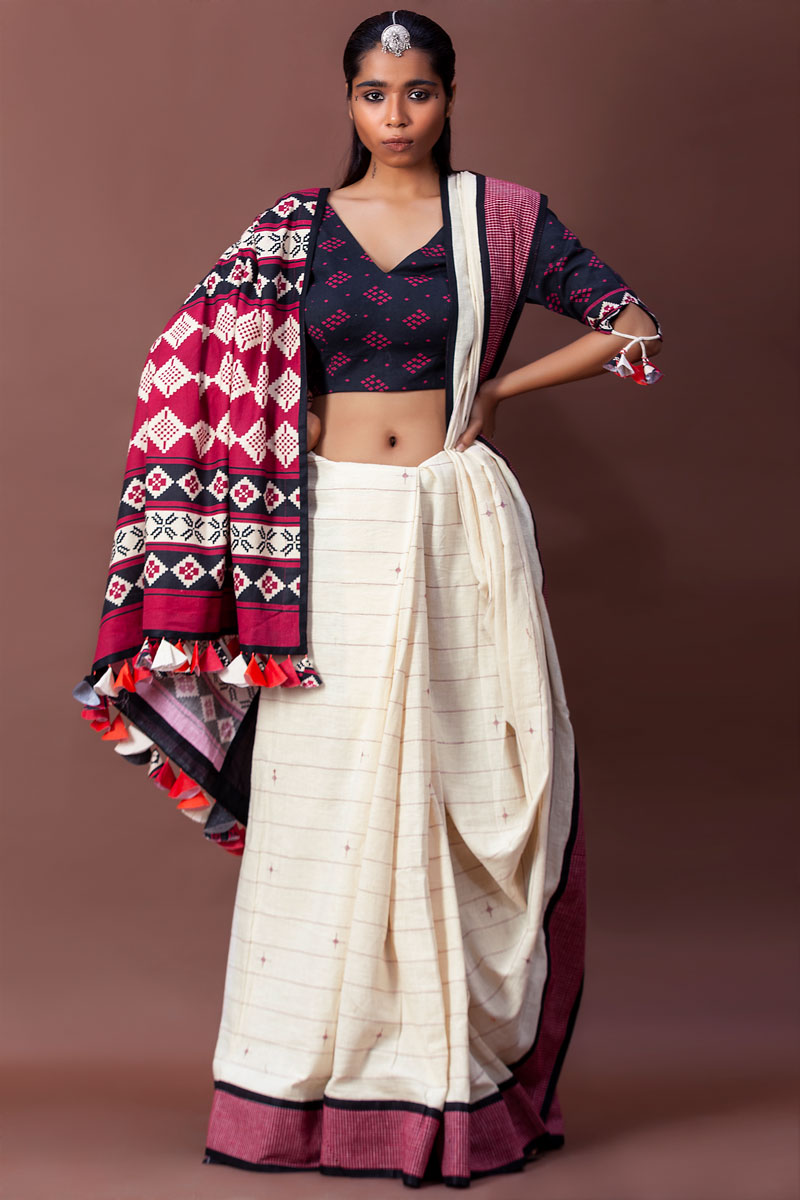 Pugur dune saree