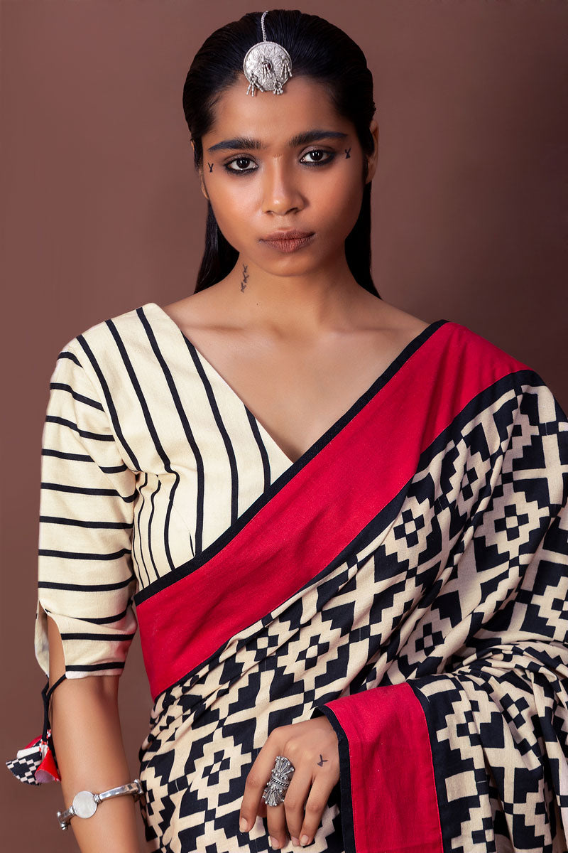 Pugur garnet saree