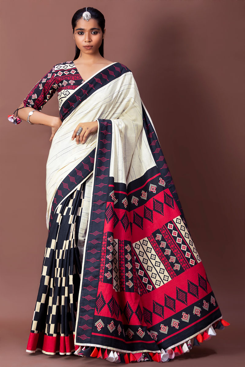 Pugur tourmaline saree