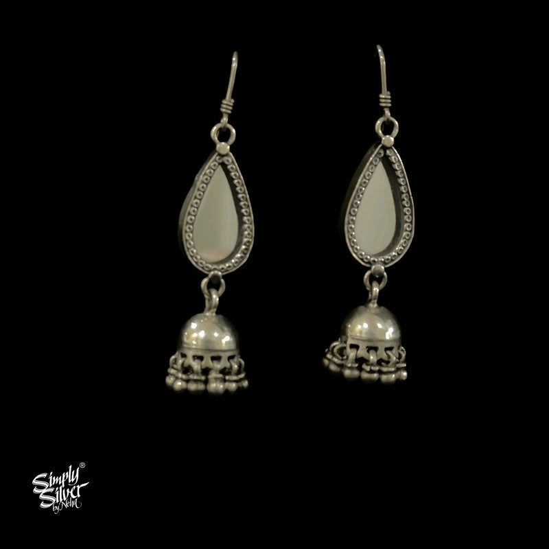 Pushp mirror earrings