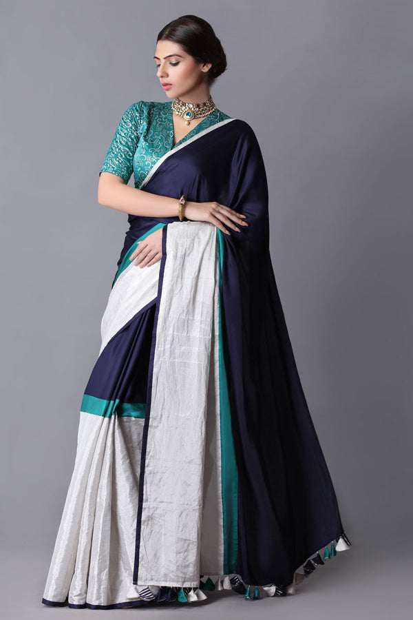 Aquamarine saree