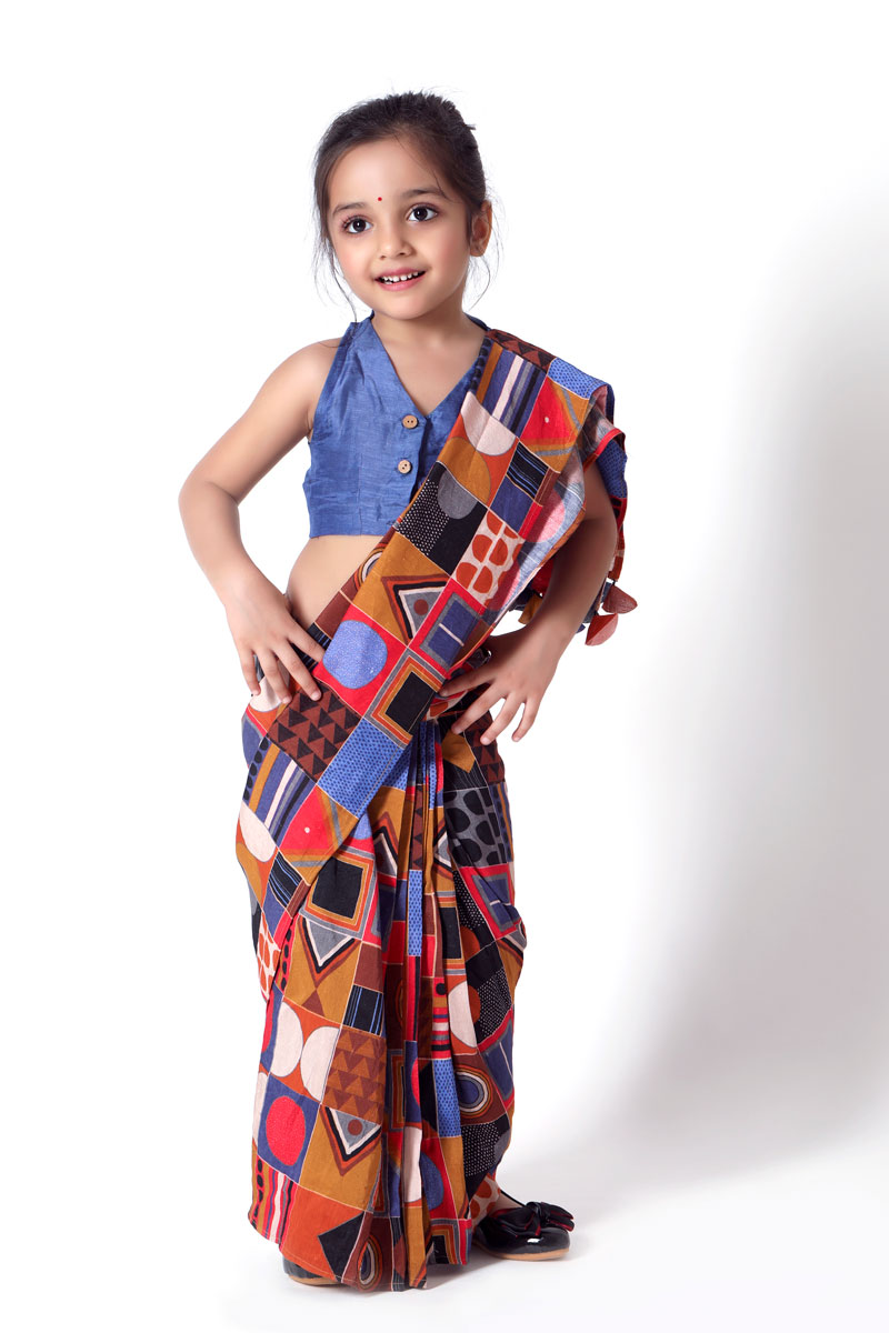 Cosmos calling saree set (girl)