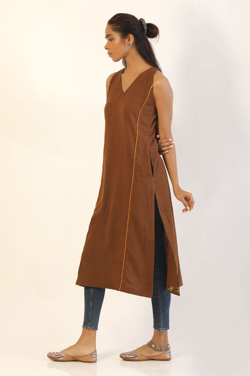 Earth Brown Kurti