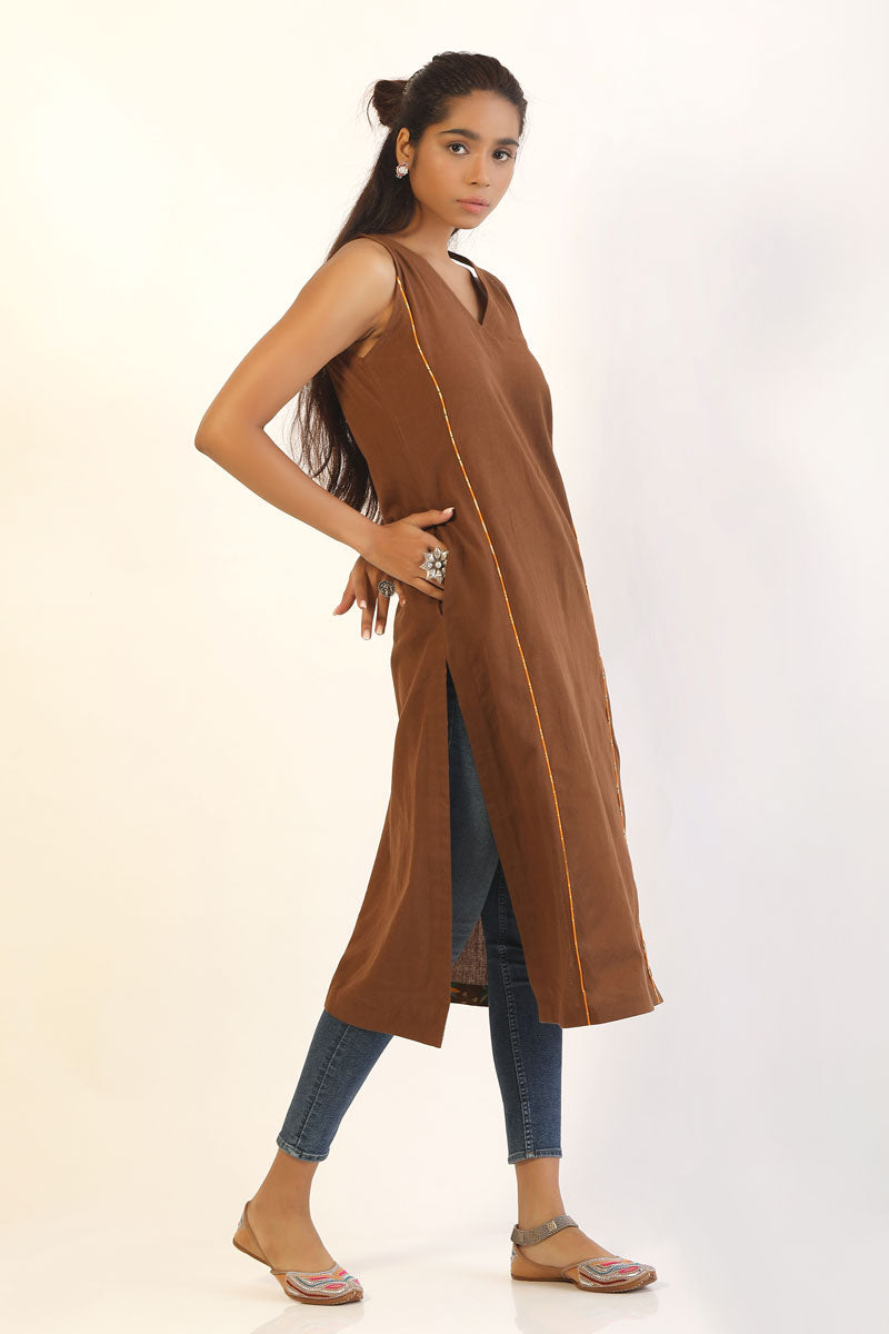 Earth Brown Kurti