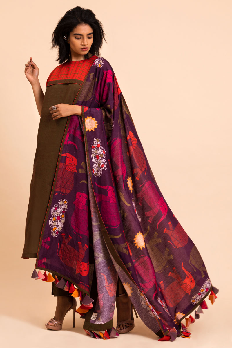 Gaja dupatta